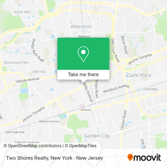 Two Shores Realty map