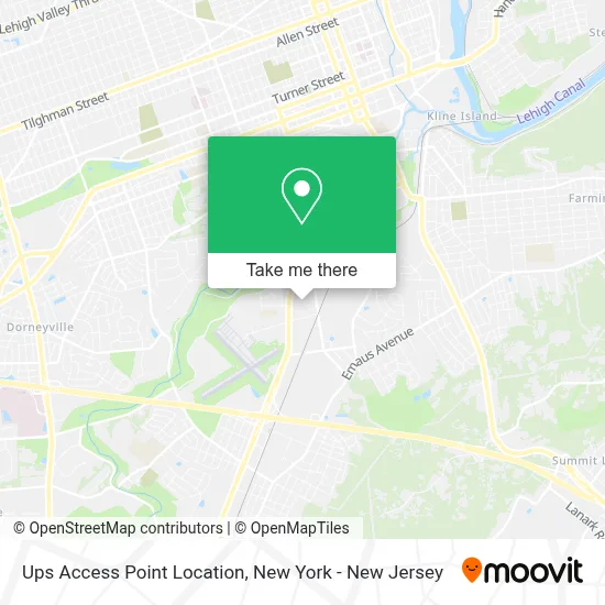 Ups Access Point Location map