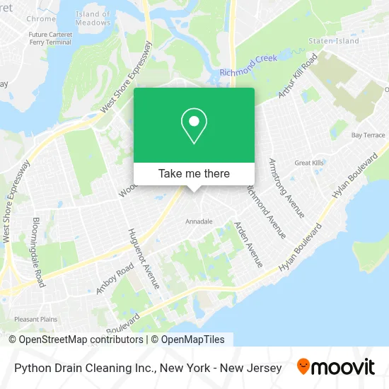 Python Drain Cleaning Inc. map