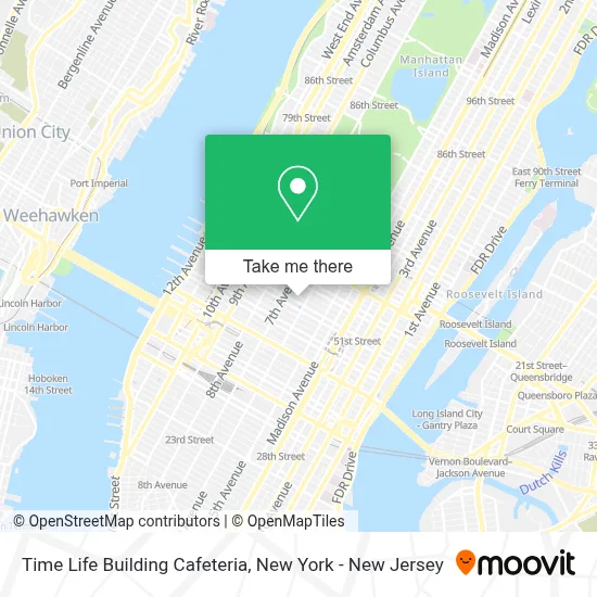 Time Life Building Cafeteria map