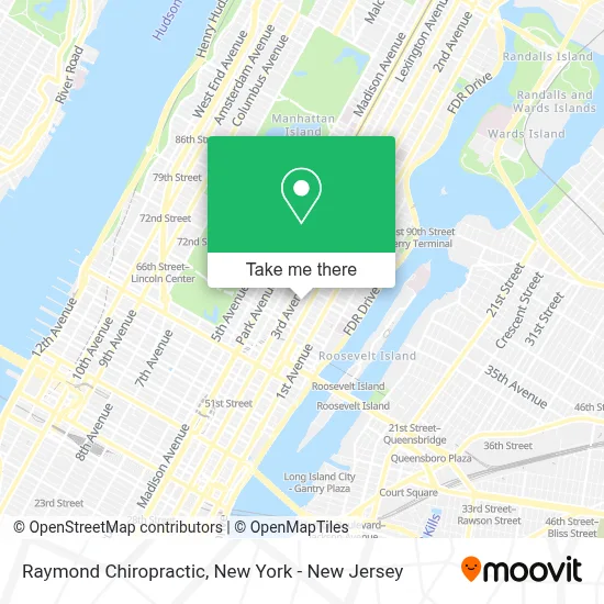 Raymond Chiropractic map