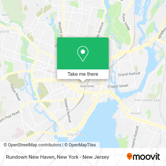 Rundown New Haven map