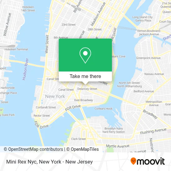 Mini Rex Nyc map