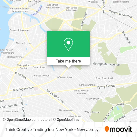 Think Creative Trading Inc map