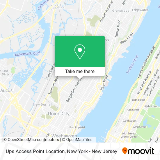 Ups Access Point Location map