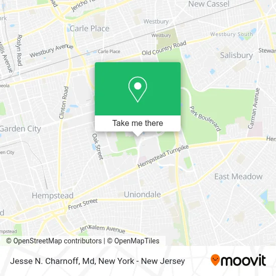 Jesse N. Charnoff, Md map