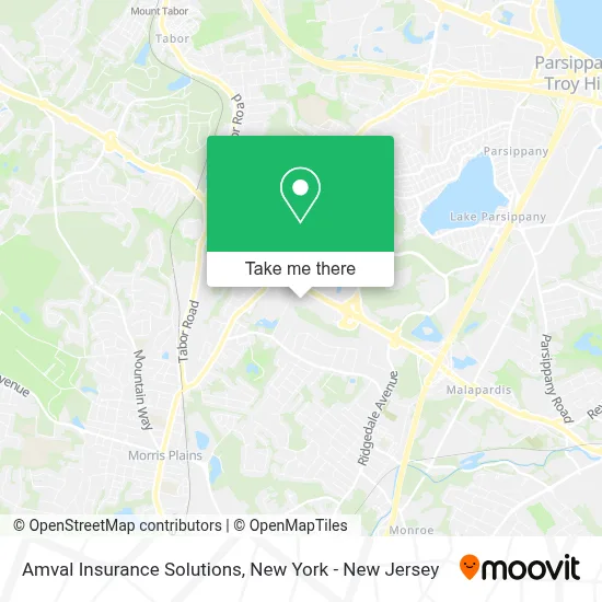 Amval Insurance Solutions map