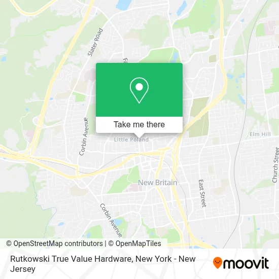 Rutkowski True Value Hardware map
