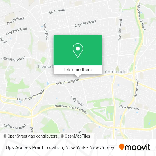 Ups Access Point Location map