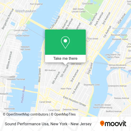 Sound Performance Usa map