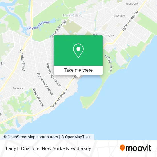 Lady L Charters map