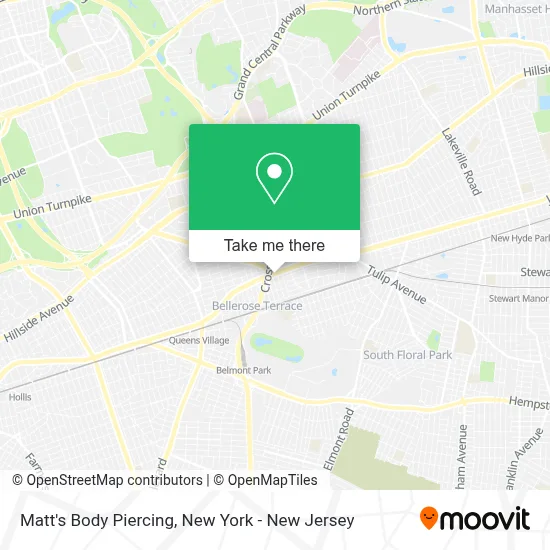 Matt's Body Piercing map