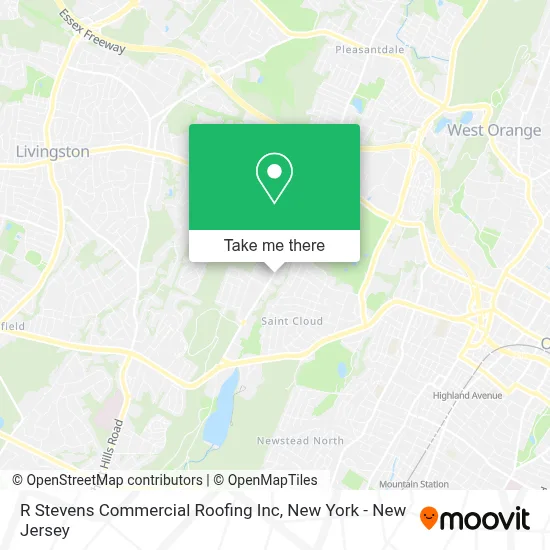 R Stevens Commercial Roofing Inc map