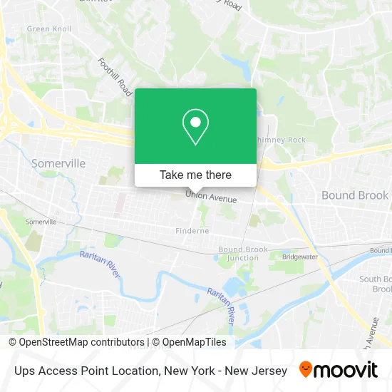 Ups Access Point Location map