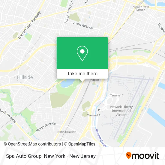 Spa Auto Group map