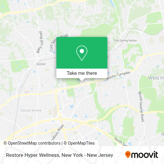 Restore Hyper Wellness map