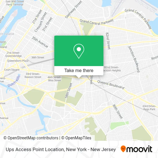 Ups Access Point Location map