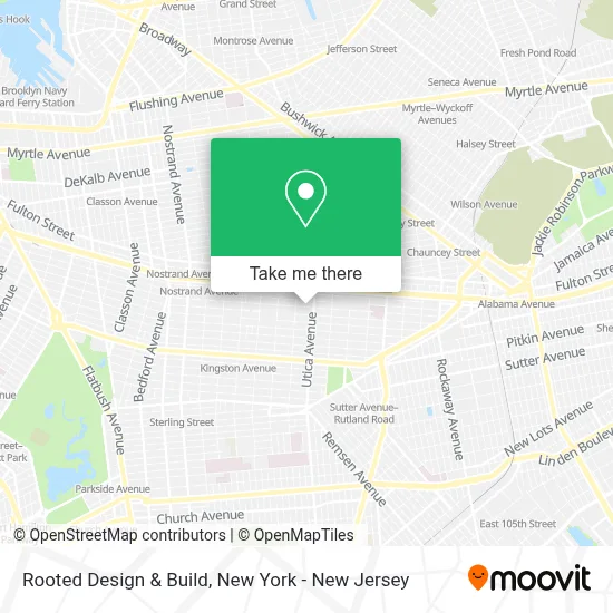 Rooted Design & Build map