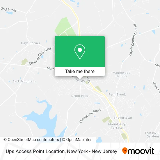 Ups Access Point Location map