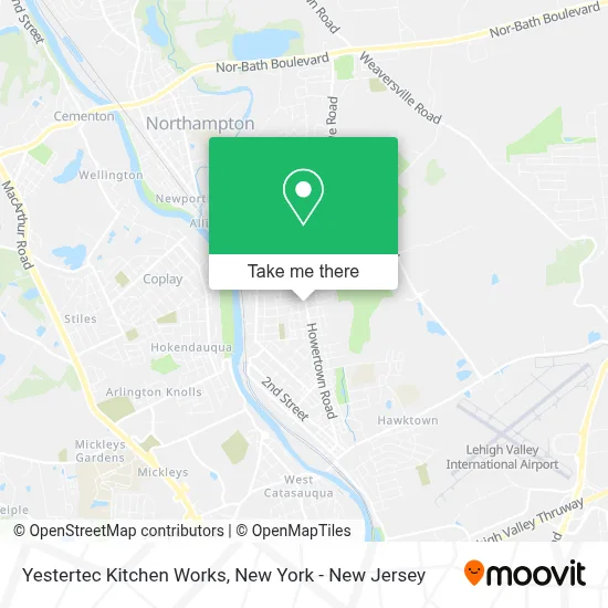 Yestertec Kitchen Works map