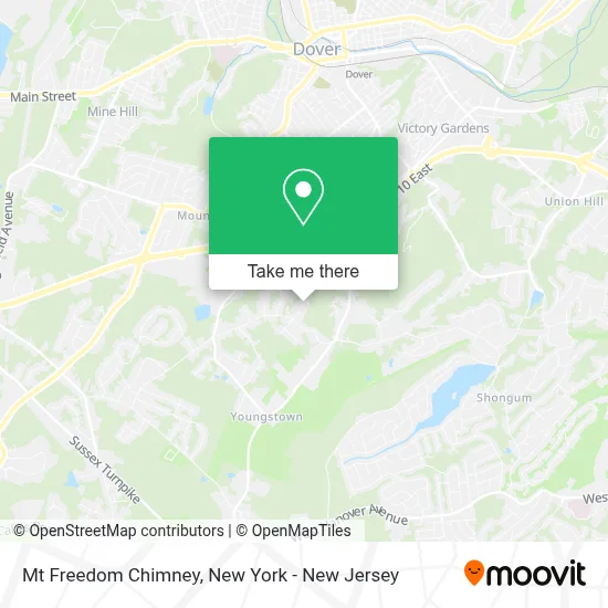 Mt Freedom Chimney map