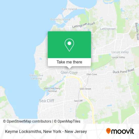 Keyme Locksmiths map