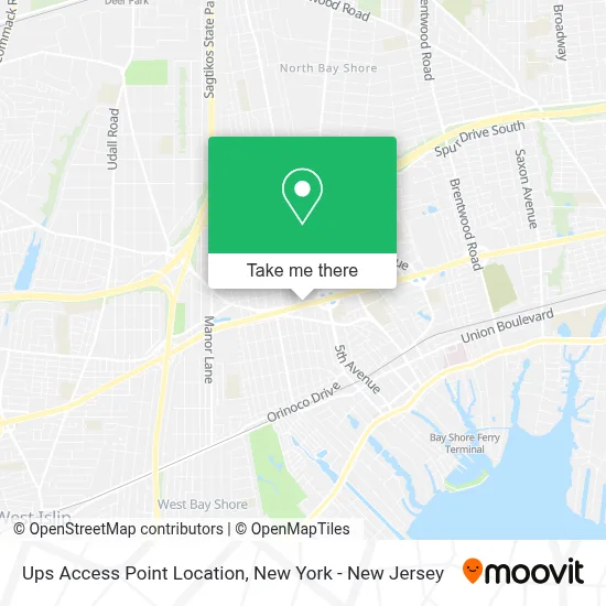 Ups Access Point Location map