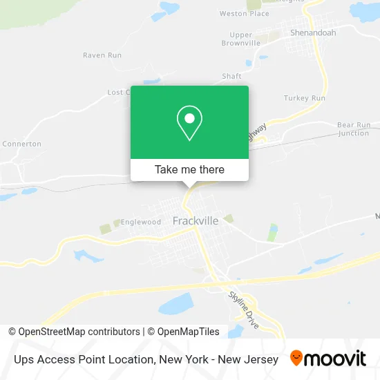 Ups Access Point Location map