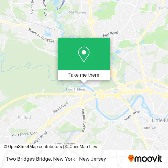 Two Bridges Bridge map
