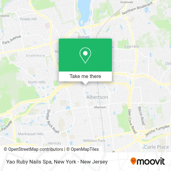 Yao Ruby Nails Spa map