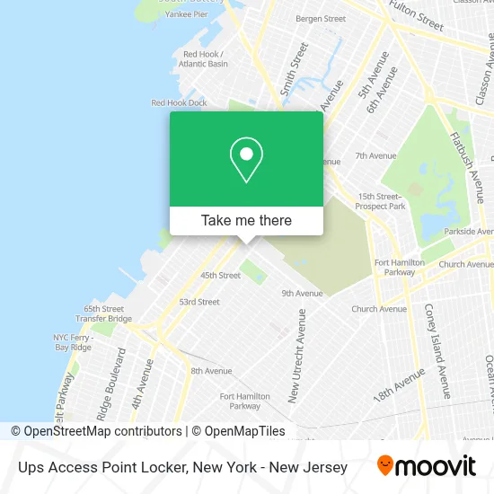 Ups Access Point Locker map