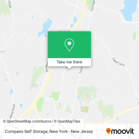 Compass Self Storage map