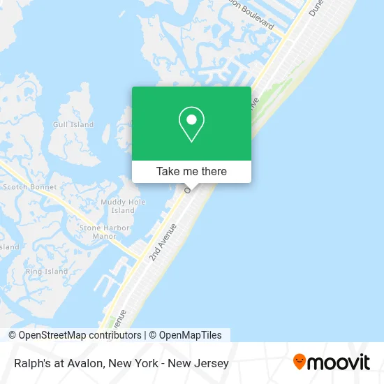 Ralph's at Avalon map