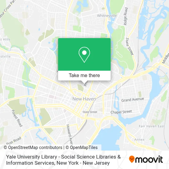 Yale University Library - Social Science Libraries & Information Services map