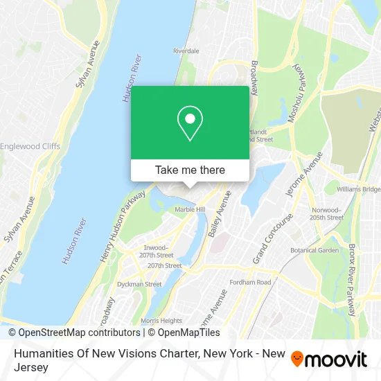 Humanities Of New Visions Charter map