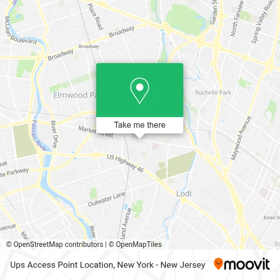 Ups Access Point Location map