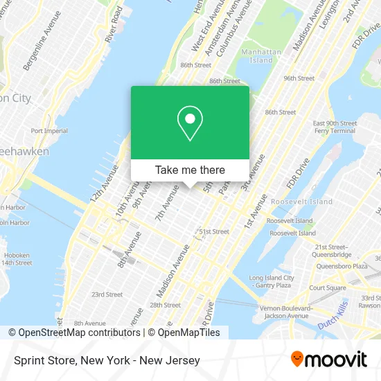 Sprint Store map