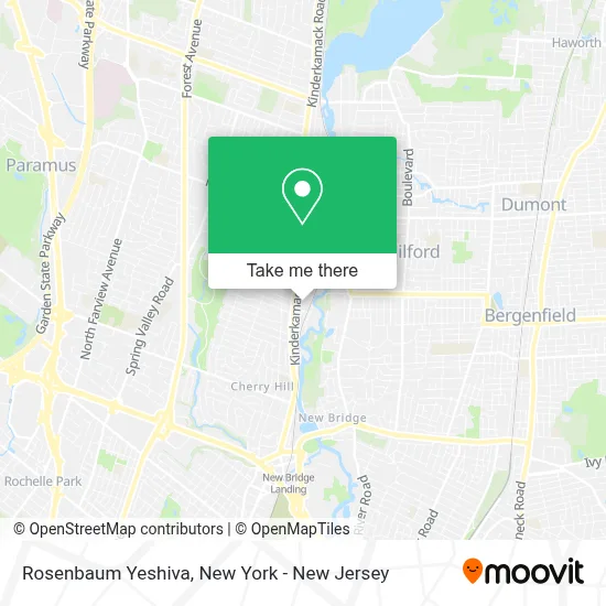 Rosenbaum Yeshiva map