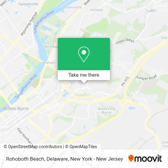 Rohoboth Beach, Delaware map