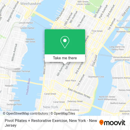 Pivot Pilates + Restorative Exercise map
