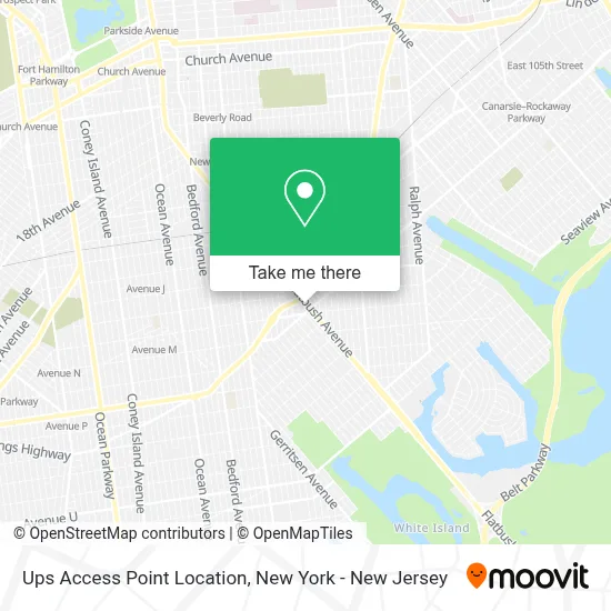 Ups Access Point Location map