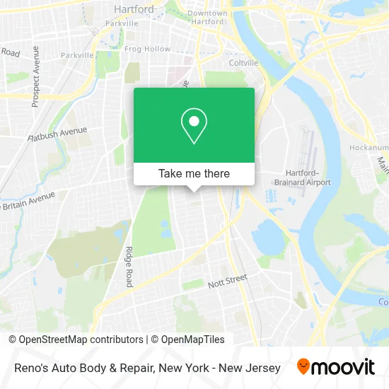Reno's Auto Body & Repair map