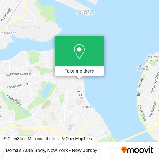 Dema's Auto Body map