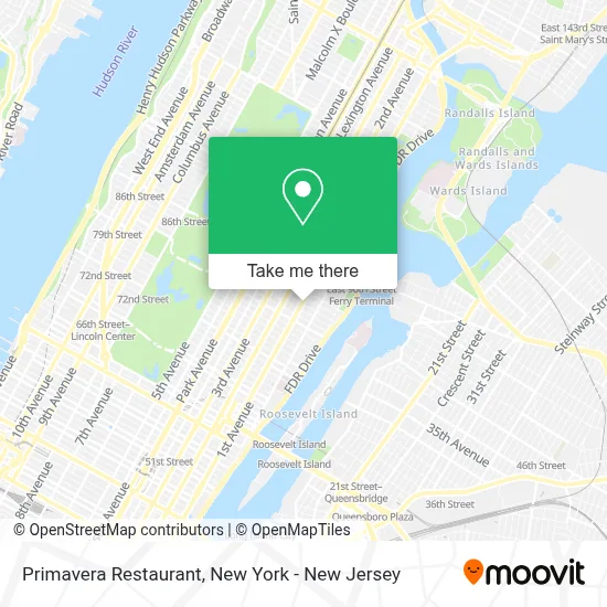 Ristorante Primavera map