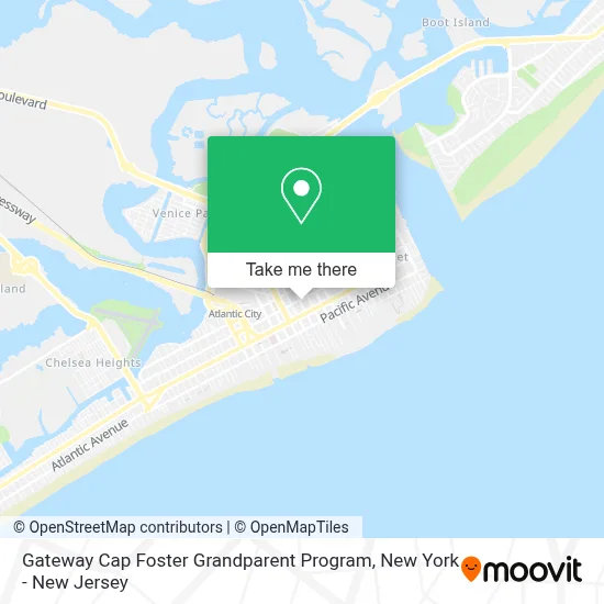 Gateway Cap Foster Grandparent Program map