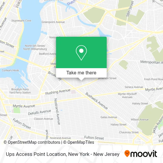 Ups Access Point Location map