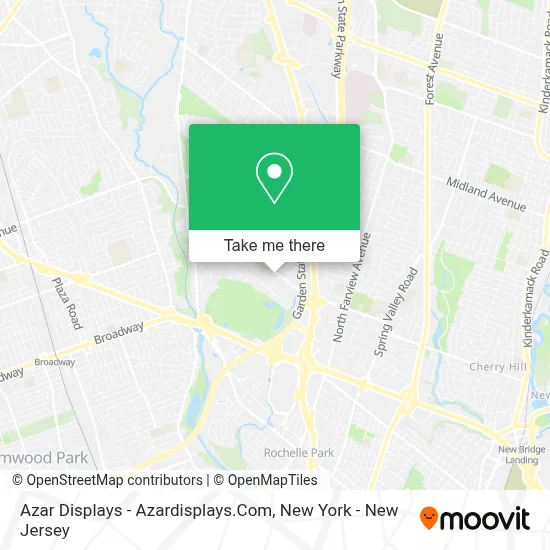 Azar Displays -  Azardisplays.Com map