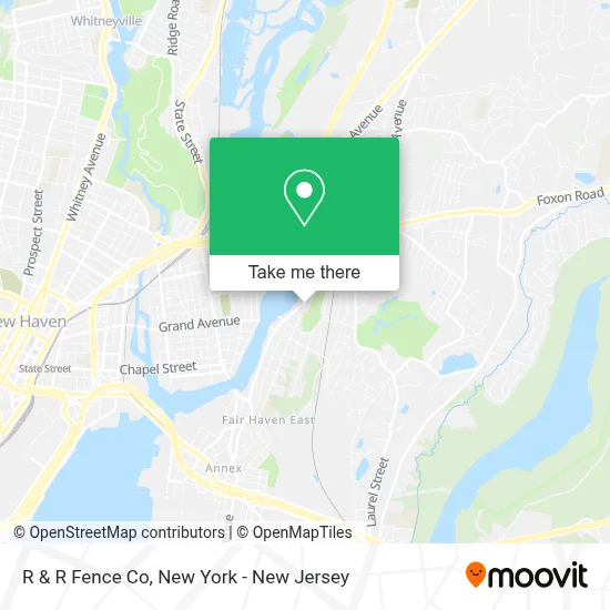 R & R Fence Co map