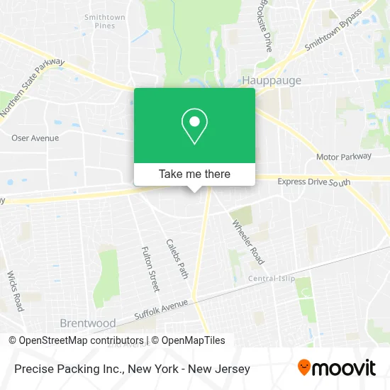Precise Packing Inc. map