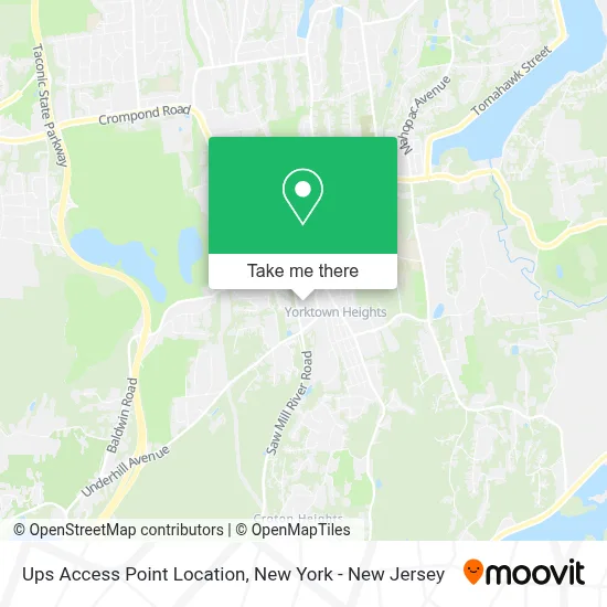 Ups Access Point Location map
